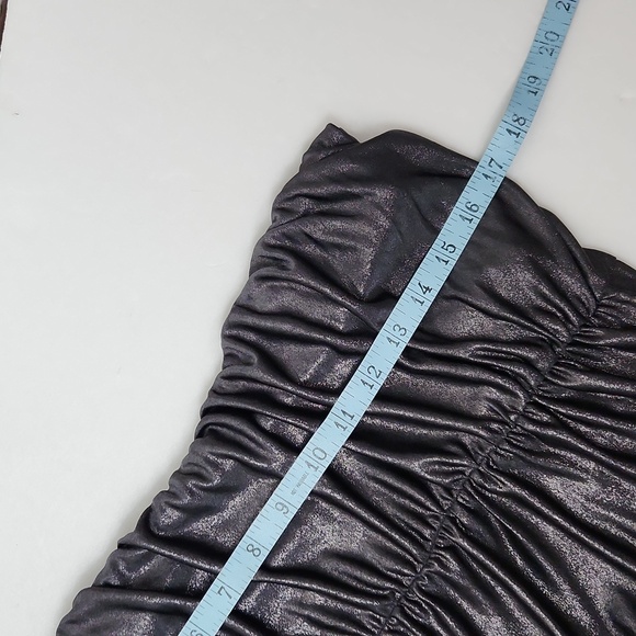 Express Ruched Tube Cocktail Metallic Top - Picture 13 of 15
